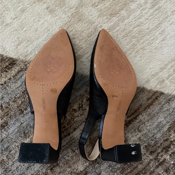 Vince Camuto Black Slingback Heels - Picture 5 of 6